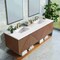 James Martin Vanities Marcello 72in Double Vanity, Chestnut w/ 3 CM White Zeus Top D200-V72-CSN-3WZ - alternate 5